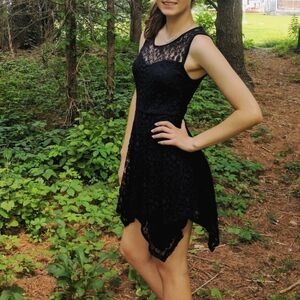 Monteau A-Line Navy Blue Mini Dress